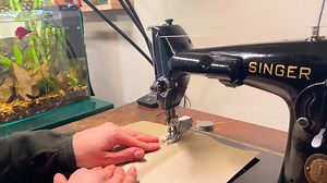 Singer 201 - Sewing with a Walking Foot