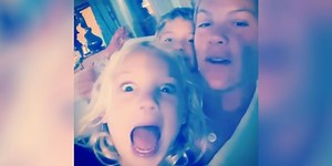 Watch Pink Sing An Adorable Made-Up Song A Cappella With Her Kids