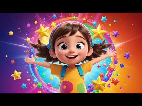 Ten Little Stars in the Moonlight | Fun Counting and Bedtime Song for Kids | Preschool Nursery Rhyme