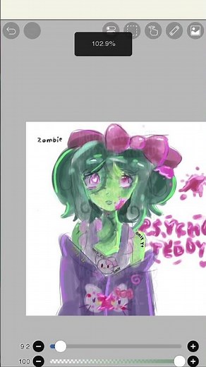 zombie girll🍬🍬🍬 #art DONT STEAL NO NI NOO