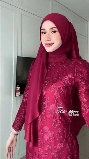 Tutorial Hijab Pashmina Pesta Simpel 1 Menit, Langsung Cantik! #hijabstyle #hijabfashion
