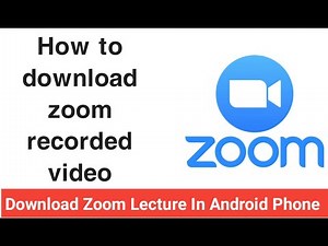 How to Download Zoom Recorded Video in Android Phone | Easy Step-by-Step Guide