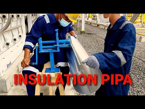Insulation Hot Pipe & Cold Pipe | Using Rockwool & Polyurethane