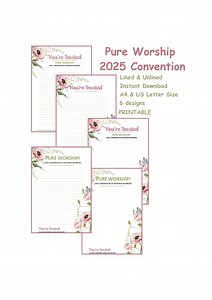 Pure Worship Convention Invitation, JW Letter Writing Jehovah's Witnesses JW Convention 2025 | Floral Prints - Etsy UK