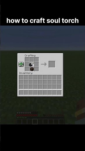 how to craft a soul torch in minecraft #minecraft #minecraftlovers #howto #howtocraft
