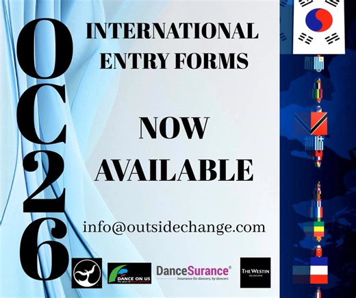 INTERNATIONAL ENTRY FORMS are NOW AVAILABLE. Please email us at info@outsidechange.com to receive an entry form with Terms and Conditions attached. This does not apply to New Zealand dancers, you can enter via the DanceSport Australia website. #oc26 #outsidechangecup2026 #freedomtodance #ballroomdancing #dancesport #TogetherEveryoneAchievesMore | Outside Change