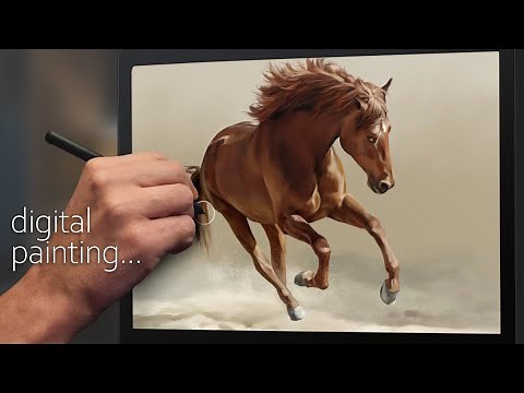 How to paint Running Horse / Krita