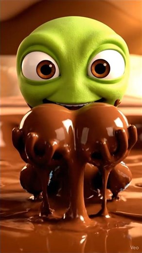 Alien Lands in Melted Chocolate and Starts Eating It! 🍫💦😳” #usa #animation #alienremix #cartoon