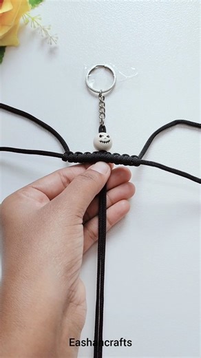 Halloween Craft Ideas ✴️ Macrame Halloween Keychain ✨ #halloween #decoration #craft #keychain #macrame #skelton #diy #ideas #foryou #reels #explore | EASHANCRAFTS