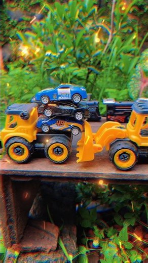 Mobil mobilan mobil balap excavator mobil truk oleng Tractor Part 10 #shorts #mobilmobilan #toys