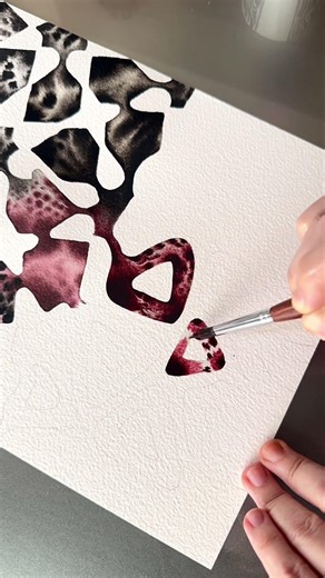 Ink Flows on Paper - Wet on Wet Technic Art - Elif ZAİM #abstractinkart #inkart #inkmeditation