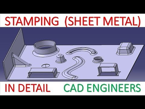 30. STAMPING ( ALL TYPE ) IN SHEET METAL IN CATIA V5.