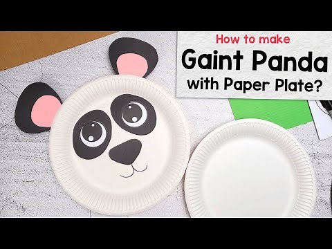 Paper Plate Panda Craft