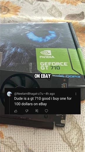 is a gt 710 worth this much? #gamingsetup #nvidia