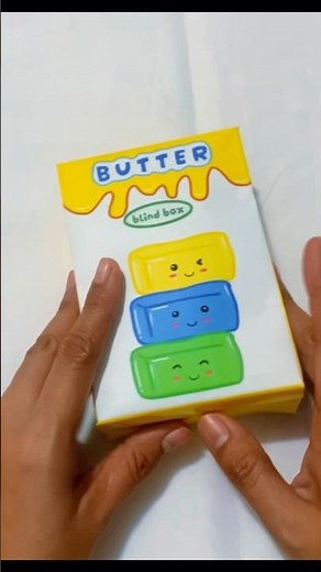 DIY Butter Squishy blind box #diy #homemadepapercraft #asmr #squishy