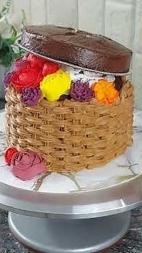 Autumn Hat Box Flower Cake | Jolskitchen