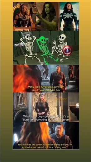 Scarlet Witch Savage Moment 😂🔥Multiverse of Madness Funny Meme#shorts