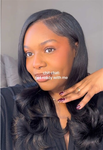 feeling very chatty today 🫶🏾 products listed: @jane iredale foundation @Sephora Collection concealer @rhode skin sun soak blush @Laura Mercier setting powder @Fenty Beauty bronzer @EADEM fig sauce lip balm @NYX Professional Makeup fortune cookie gloss @DanessaMyricksBeauty setting spray #blackgirlmakeup #chitchatgrwm #newyearsresolution #foryoupagе