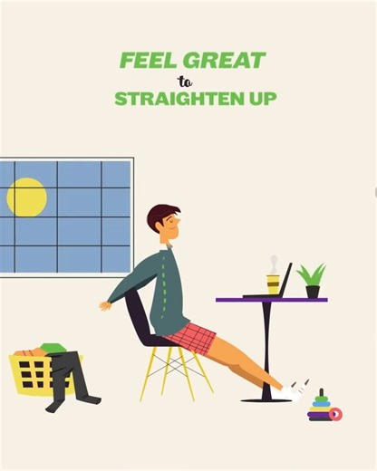 Say goodbye to the "desk slouch". 👋 Get Upright today! #upright #slouching #StandTall #BetterPosture | UPRIGHT