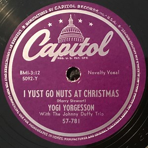 Yogi Yorgesson With The John Duffy Trio - I Yust Go Nuts At Christmas / Yingle Bells