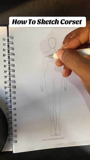 How To Sketch Corset - Fashion Illustration Tutorial