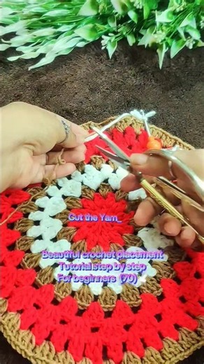 Placemat tutorial (70)🕊️ #shorts #youtubeshorts #crochet #love #trending #shakera #shakerastouch