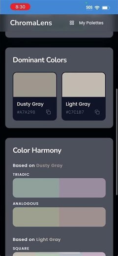 Chroma Lens Color Palette Generator from Any Image "Auto Mode"