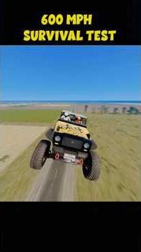600 MPH: The Ultimate Speed Test in BeamNG.drive! 🚀🔥 #beamngdrive