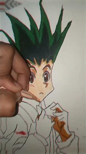 drawing gon from hunterxhunter✨👀#shorts#animedrawing#anime