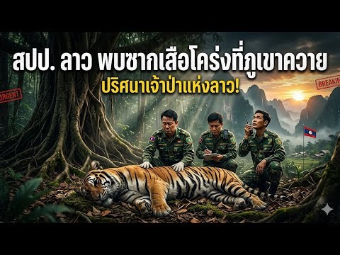 ข่าวเด็ดจบในคำเดีย เปีด: ยปริศนาซากเจ้าป่าแห่งภูเขาควาย สัญญาณสุดท้ายหรือความหวังใหม่ของ สปป. ลาว