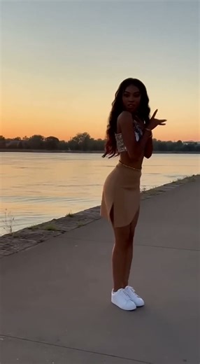 Riverside Sunset • Smooth Rolls 🌅✨ #shorts #dance #sunset