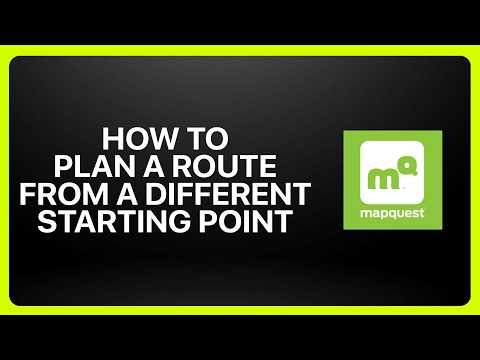 How To Plan a Route From a Different Starting Point on MapQuest! Tutorial