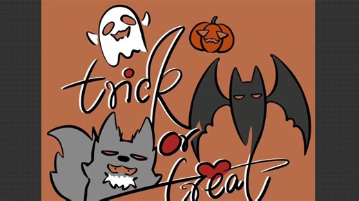 【设计过程】万圣节脑洞logo