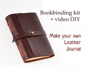 DIY for Bookbinding Kit "Make Your Own Leather Journal"