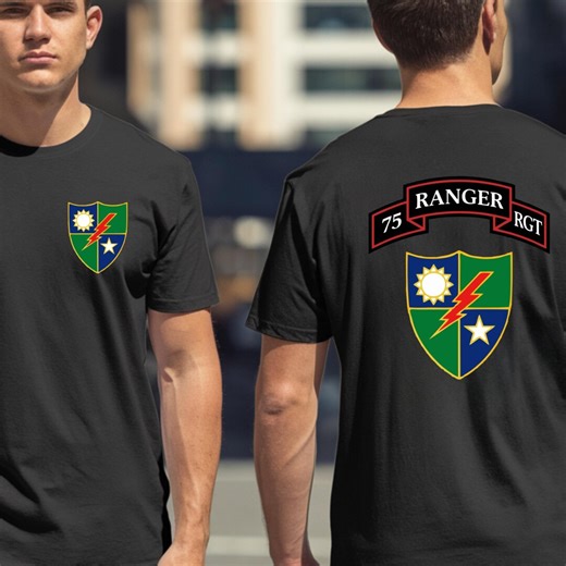 Us Army Ranger 75 Rgt Regiment Army Military Special Force Team T-shirt - Etsy