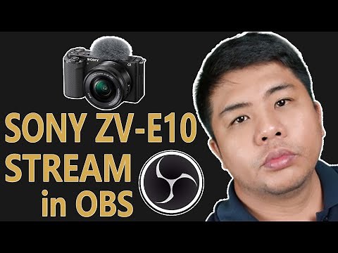 how to live stream sony zv-e10 for virtual camera in obs