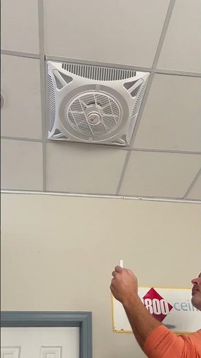 Ceiling Tile Fan with LED Lights and remote control.