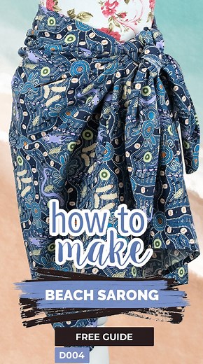 🏖️ Dive into summer style with our DIY Sarong tutorial! 🌺✂️ Get beach ready by transforming the exquisite "Bush Tucker" fabric by Julie Paige into a beautiful sarong. 🌞🌊 Download the free guide on our Creative Hub: https://bit.ly/3w3x7M7 🌈 #DIYSarong #SummerCrafts #Lincraft #freepattern | Lincraft