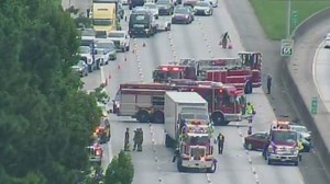 All lanes closed on I-285 South after wreck on Eastside Perimeter