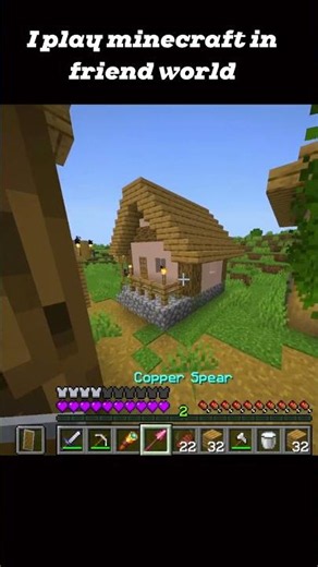 Looting My Friend's Village in Minecraft! 🏹💎#minecraft #minecraft