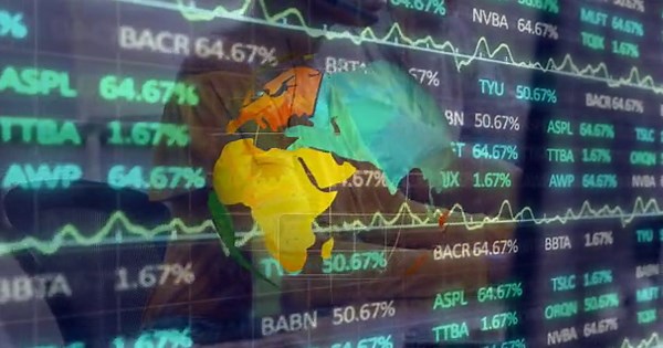 Animation of financial data processing over business people using computer. Global business and data processing concept digitally generated video Stock Video Footage - Alamy