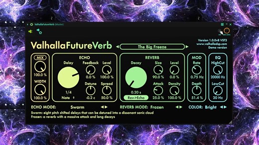 更新！Valhalla回声混响效果器插件套装！FutureVerb！
