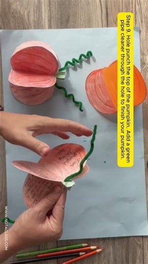 3D Pumpkin Writing Craft
