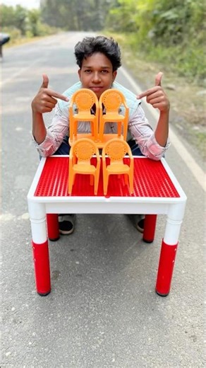 2 Folding Table Vs 1 Chair Wooden Unboxing|