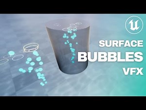 Bubbles surface pop VFX Tutorial : using UE5 Niagara variables to set water height