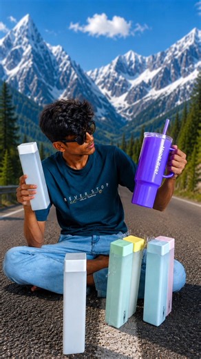 ₹99rs Bottle Vs ₹499 3in 1 Tumbler Bottle Unboxing and Testing 😱Worst Vs Most Rated 😳🔥