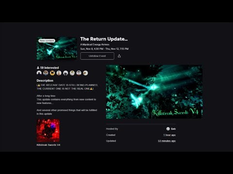 Killstreak Swords V4 | News about their upcoming Update/Event