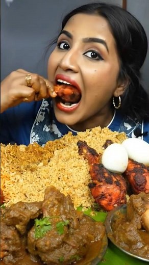Girl Eating Chicken Biryani | Spicy Chicken Biryani Eating Show |Indian ASMR Eating #chickenbiryani