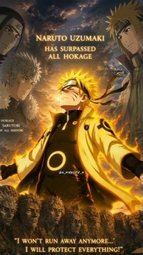 Naruto Surpasses All Hokage ⚠️🔥 | Ultimate Power Moment #shorts #naruto