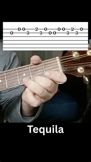 How to Play Tequila Easy Guitar Tutorial